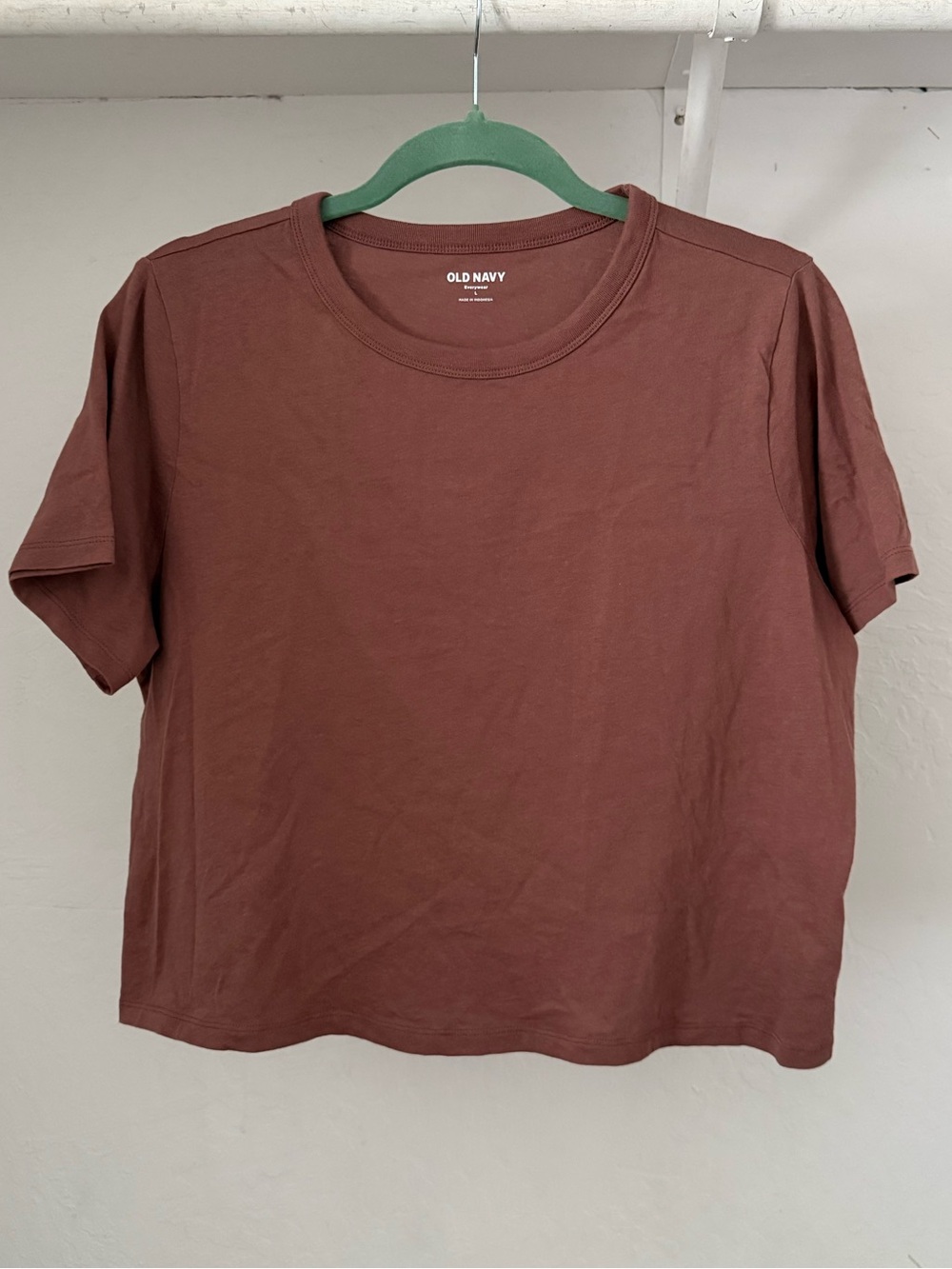 Bundle 3 for 50% off Old Navy Everywear Cropped Tee in Warm Taupe, a Rosy Brown